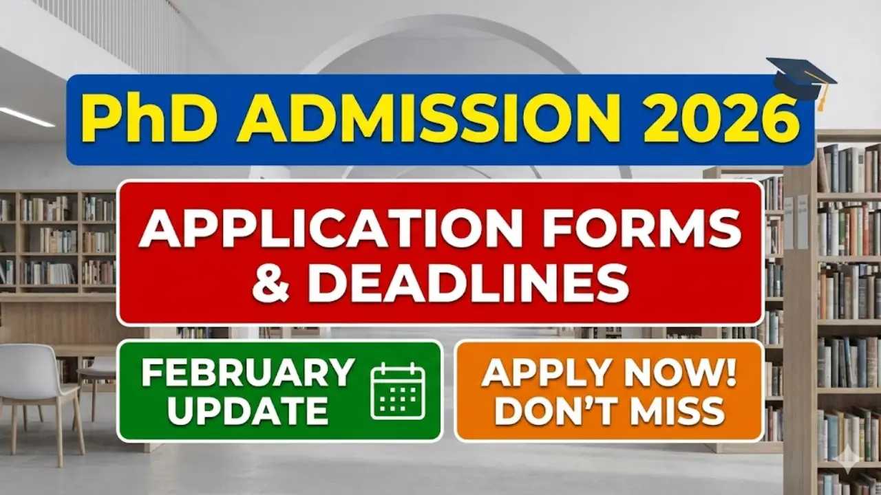 PhD Admission 2026 Application Forms & Deadlines (February Update ...